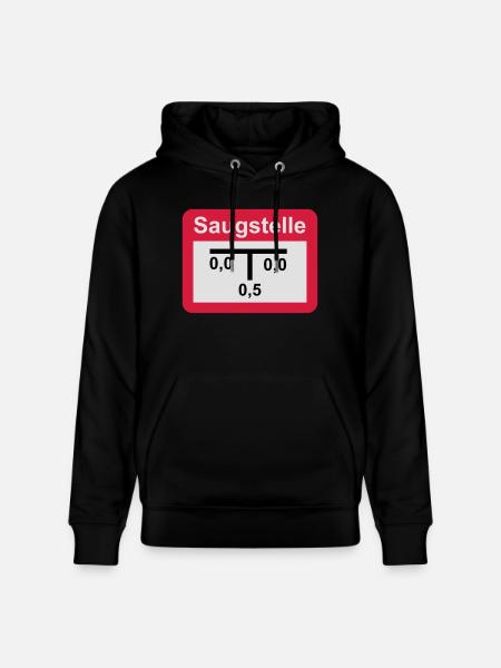 Saugstelle - Stanley/Stella Unisex Bio-Hoodie CRUISER  - Schwarz