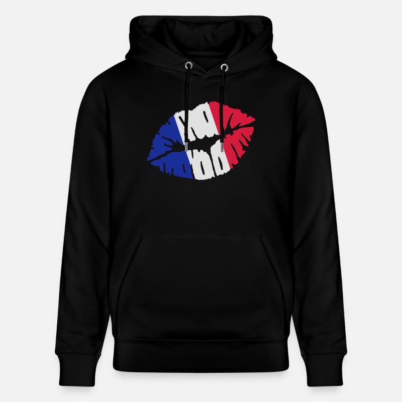 Frankreich - Stanley/Stella Unisex Bio-Hoodie CRUISER  - Schwarz