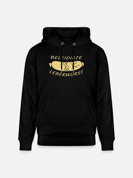 beleidigte Leberwurst - Stanley/Stella Unisex Bio-Hoodie CRUISER  - Schwarz