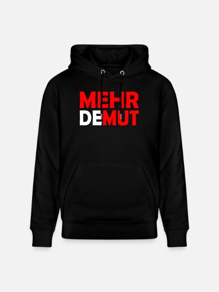 Demut - Stanley/Stella Unisex Bio-Hoodie CRUISER  - Schwarz