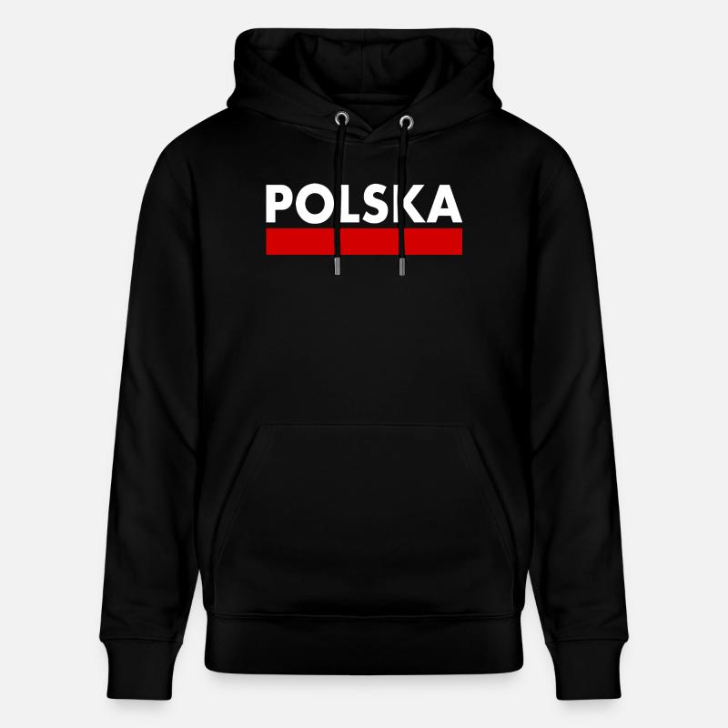 Pologne - Sweat à capuche bio CRUISER Stanley/Stella Unisexe - noir