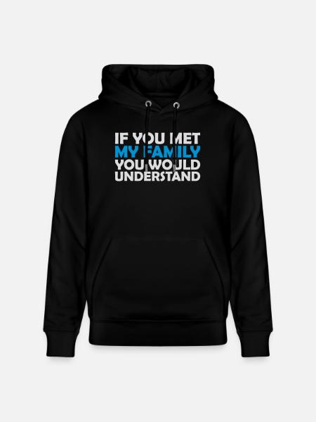 you would understand quote - Stanley/Stella CRUISER Unisex Organic Hoodie - black