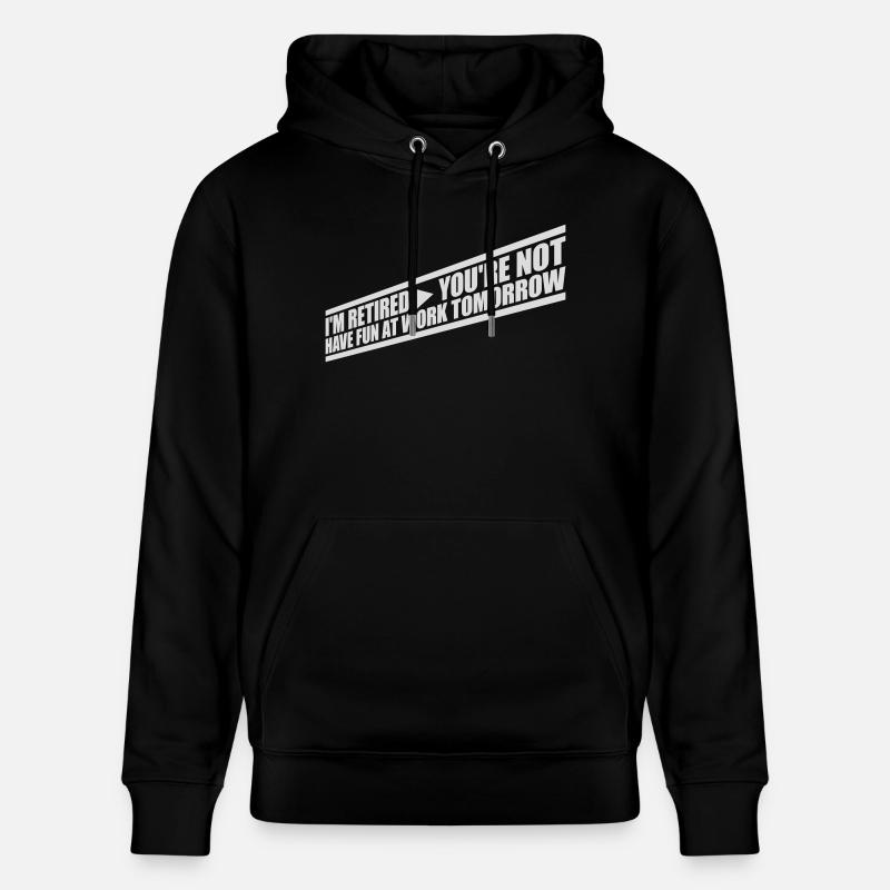 have fun at work - Stanley/Stella Unisex Bio-Hoodie CRUISER  - Schwarz