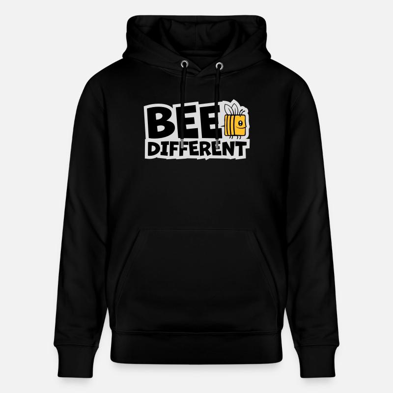 bee citation différente - Sweat à capuche bio CRUISER Stanley/Stella Unisexe - noir