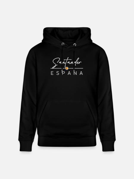 Spain - Santander - Spain - España - Stanley/Stella CRUISER Unisex Organic Hoodie - black