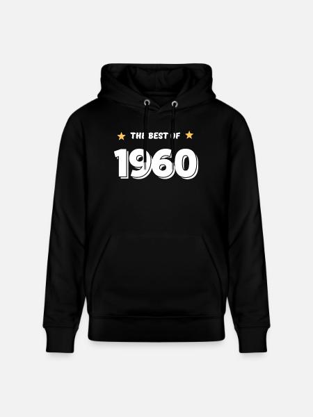 Best of 1960 - Stanley/Stella CRUISER Unisex Organic Hoodie - black