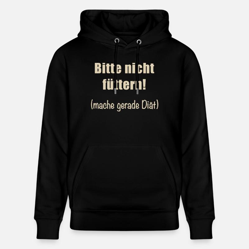 Bitte nicht füttern! - Stanley/Stella Unisex Bio-Hoodie CRUISER  - Schwarz