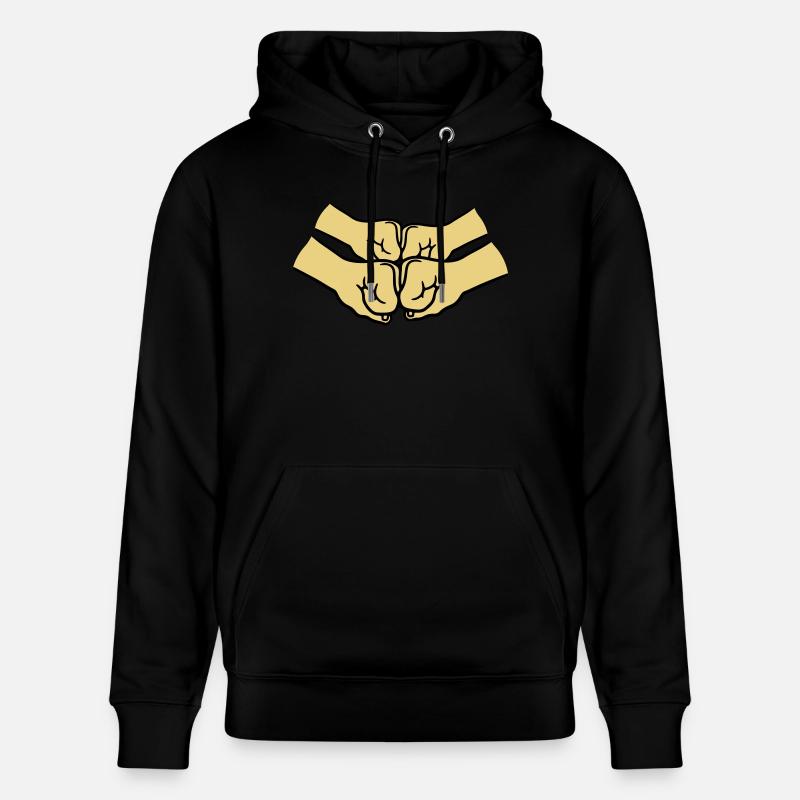 4 Haende Crew - Stanley/Stella Unisex Bio-Hoodie CRUISER  - Schwarz