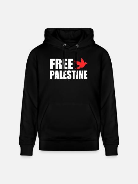 Free palestine - Stanley/Stella CRUISER Unisex Organic Hoodie - black