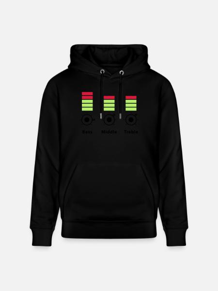 disque-jockey - Stanley/Stella CRUISER Unisex Organic Hoodie - black