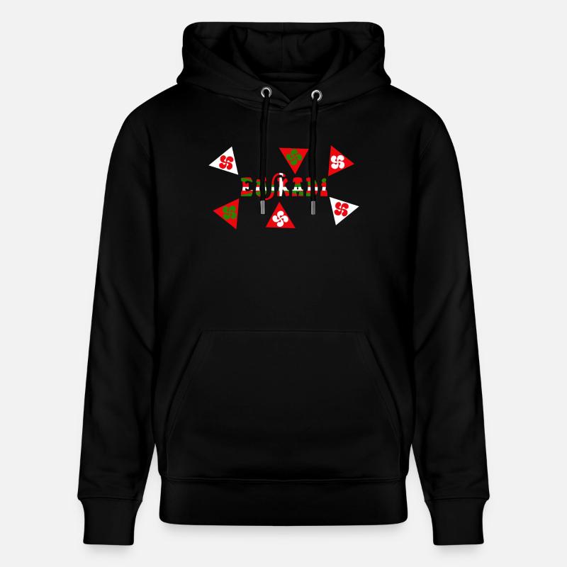 Euskadi Pays Basque - Sweat à capuche bio CRUISER Stanley/Stella Unisexe - noir