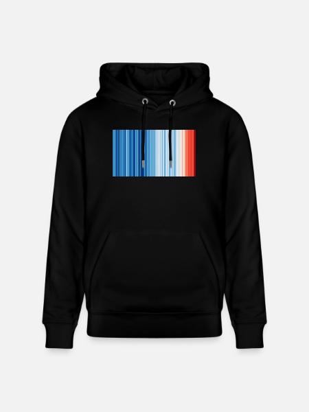 Climate Change - Show your stripes - Stanley/Stella CRUISER Unisex Organic Hoodie - black