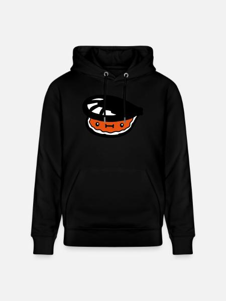 small suesse shell with face - Stanley/Stella CRUISER Unisex Organic Hoodie - black