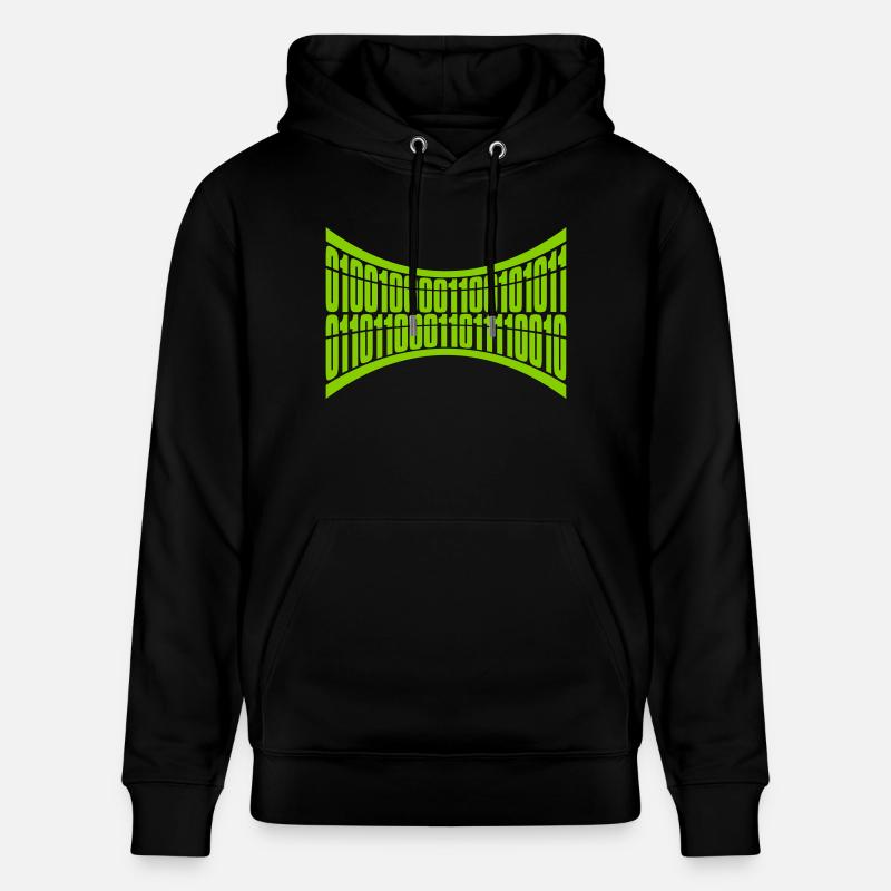 Binär Code Programm Sprache - Stanley/Stella Unisex Bio-Hoodie CRUISER  - Schwarz