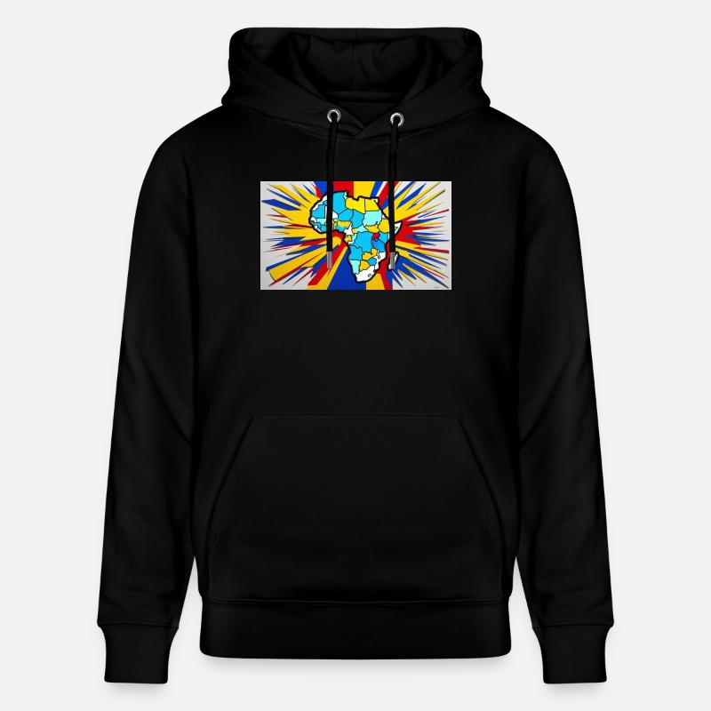 Couleur d Afrique - Sweat à capuche bio CRUISER Stanley/Stella Unisexe - noir
