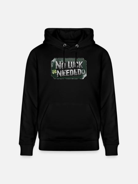 no luck needed - St.Patrick´s Day - Stanley/Stella Unisex Bio-Hoodie CRUISER  - Schwarz