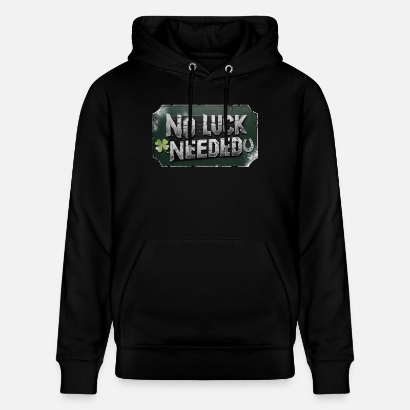 no luck needed - St.Patrick´s Day - Stanley/Stella Unisex Bio-Hoodie CRUISER  - Schwarz