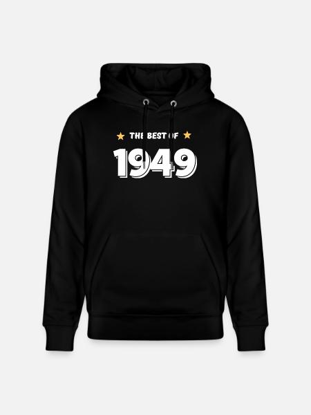 Best of 1949 - Stanley/Stella CRUISER Unisex Organic Hoodie - black