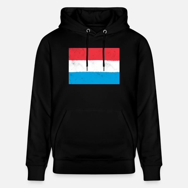 Drapeau du Luxembourg - Sweat à capuche bio CRUISER Stanley/Stella Unisexe - noir