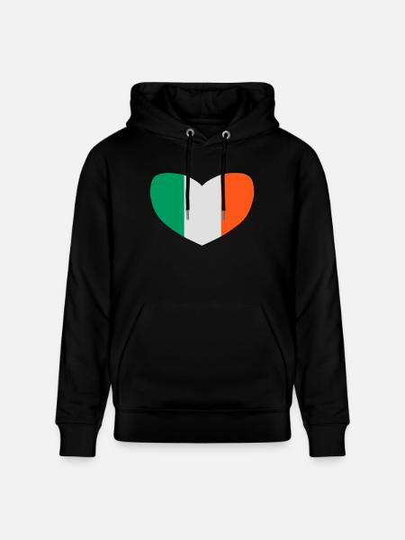 j'aime l'irlande - Sweat à capuche bio CRUISER Stanley/Stella Unisexe - noir