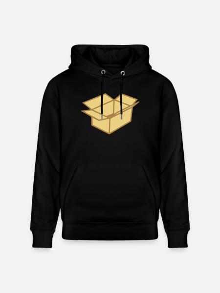 Cardboard box - Stanley/Stella CRUISER Unisex Organic Hoodie - black