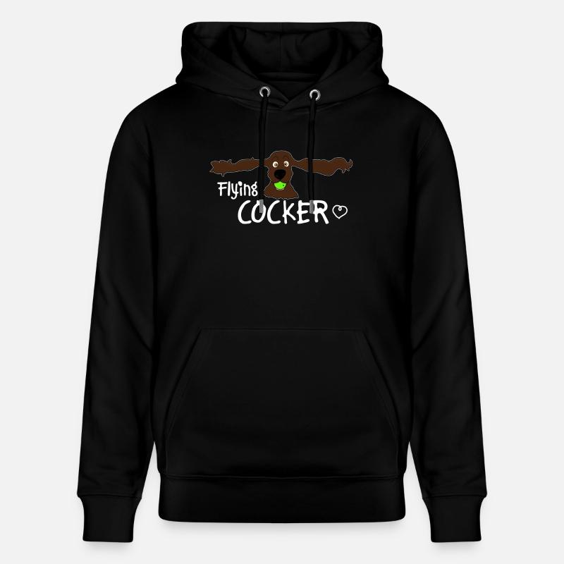 Cocker Spaniel - Sweat à capuche bio CRUISER Stanley/Stella Unisexe - noir