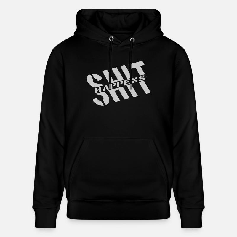 Devise Merde arrive blague - Sweat à capuche bio CRUISER Stanley/Stella Unisexe - noir