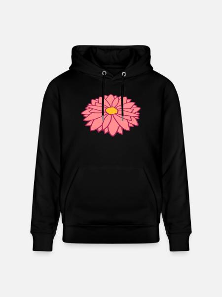 Hübsche bunte Blume Design - Stanley/Stella Unisex Bio-Hoodie CRUISER - Schwarz