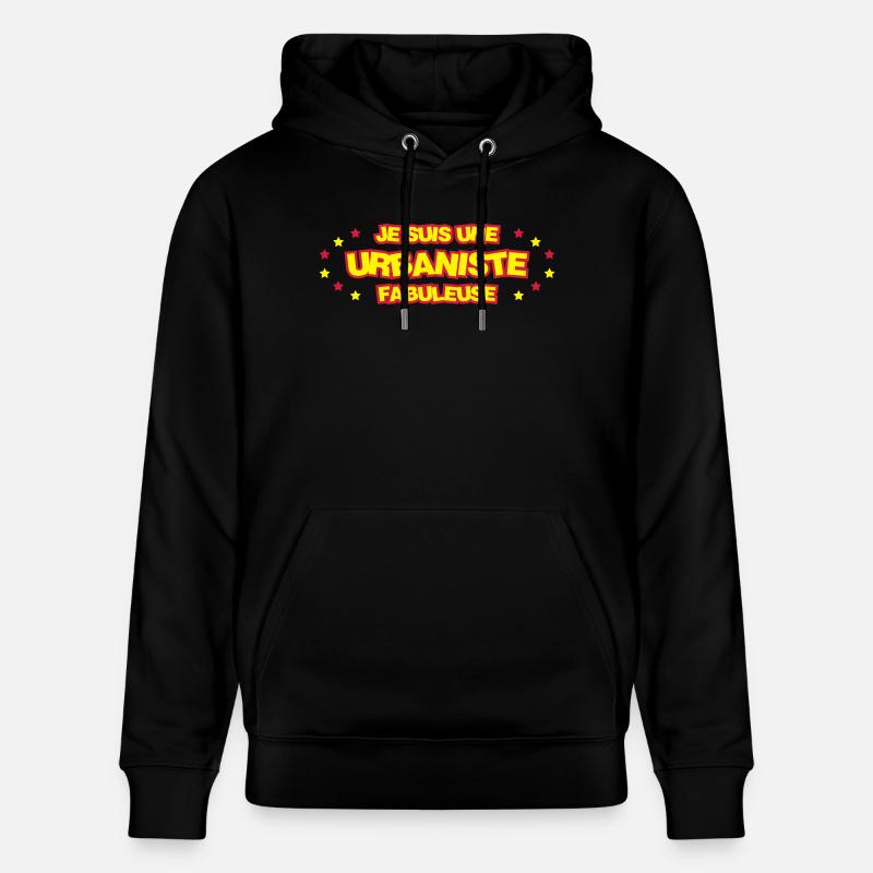 Urbaniste / Architecte / Architecture / Urbanisme - Sweat à capuche bio CRUISER Stanley/Stella Unisexe - noir