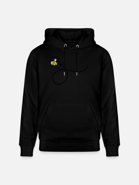 bee_01 - Sweat à capuche bio CRUISER Stanley/Stella Unisexe - noir