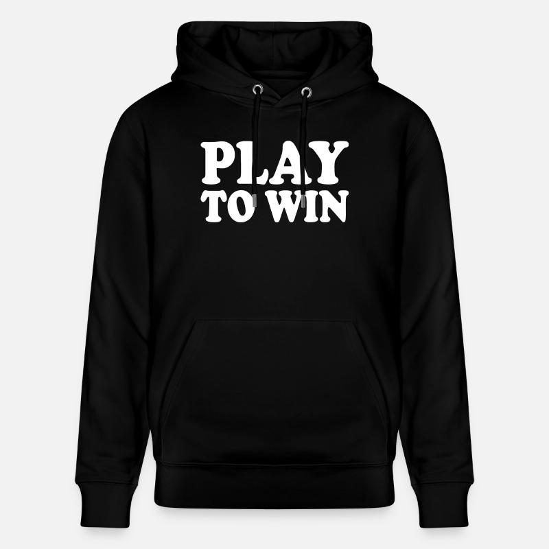 Play to win - Sweat à capuche bio CRUISER Stanley/Stella Unisexe - noir