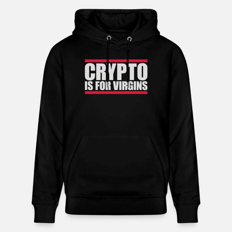 Crypto est pour les vierges - Sweat à capuche bio CRUISER Stanley/Stella Unisexe - noir