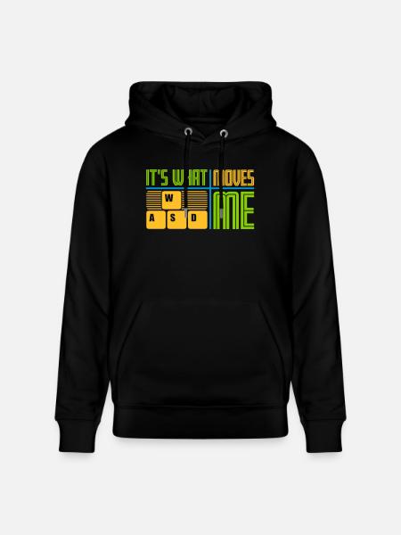 its what moves me - Stanley/Stella CRUISER Unisex Organic Hoodie - black