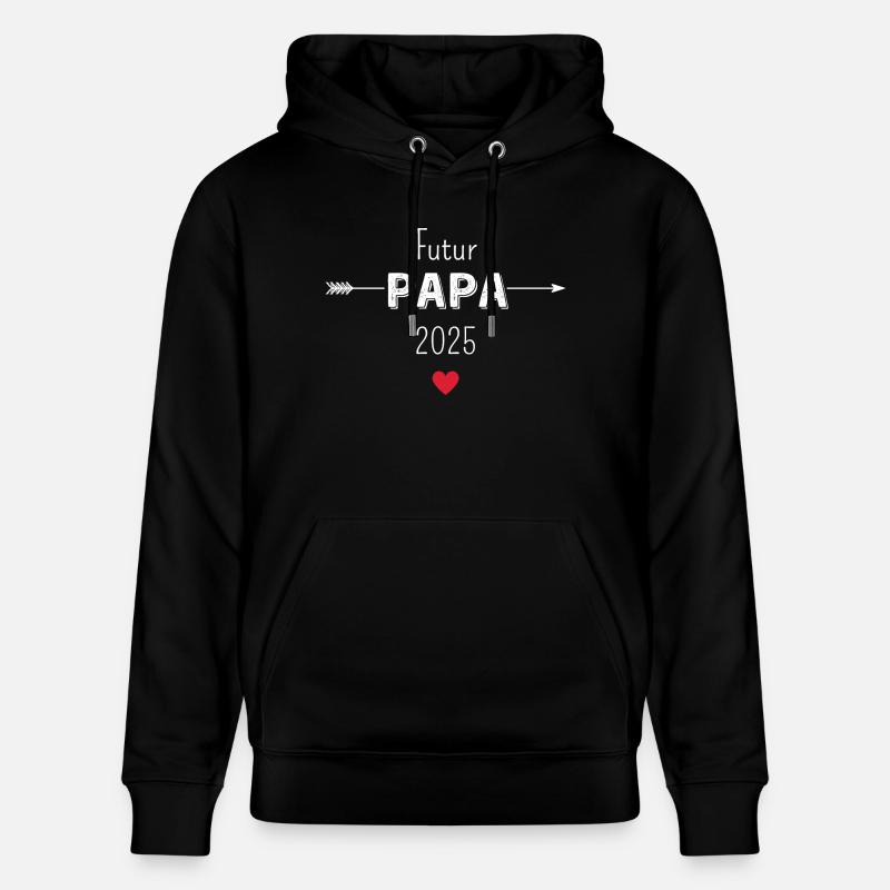 Werdender Papa 2025 - Stanley/Stella Unisex Bio-Hoodie CRUISER  - Schwarz