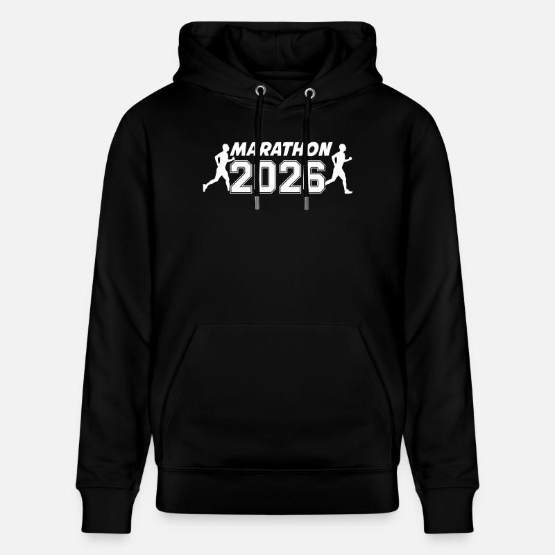 Marathon 2026 - Sweat à capuche bio CRUISER Stanley/Stella Unisexe - noir