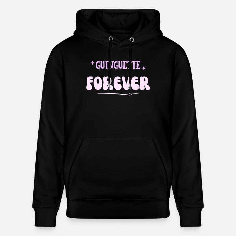 GUINGUETTE FOREVER - Sweat à capuche bio CRUISER Stanley/Stella Unisexe - noir