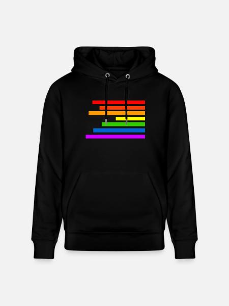 Regenbogen - Stanley/Stella Unisex Bio-Hoodie CRUISER - Schwarz