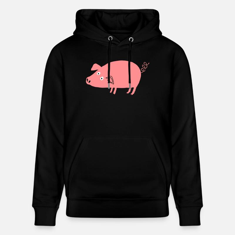 Cochon roz4 - Sweat à capuche bio CRUISER Stanley/Stella Unisexe - noir