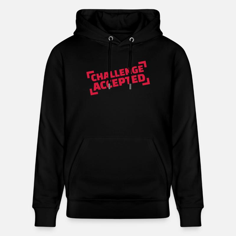 Challenge accepted - Sweat à capuche bio CRUISER Stanley/Stella Unisexe - noir