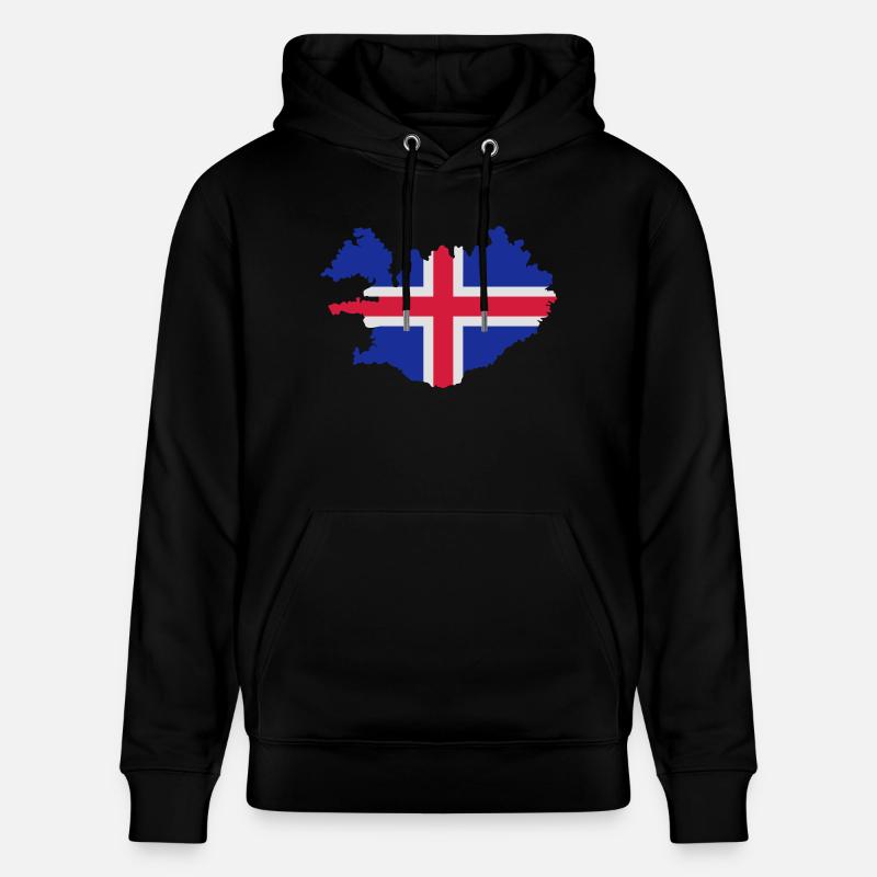 Island - Stanley/Stella Unisex Bio-Hoodie CRUISER  - Schwarz