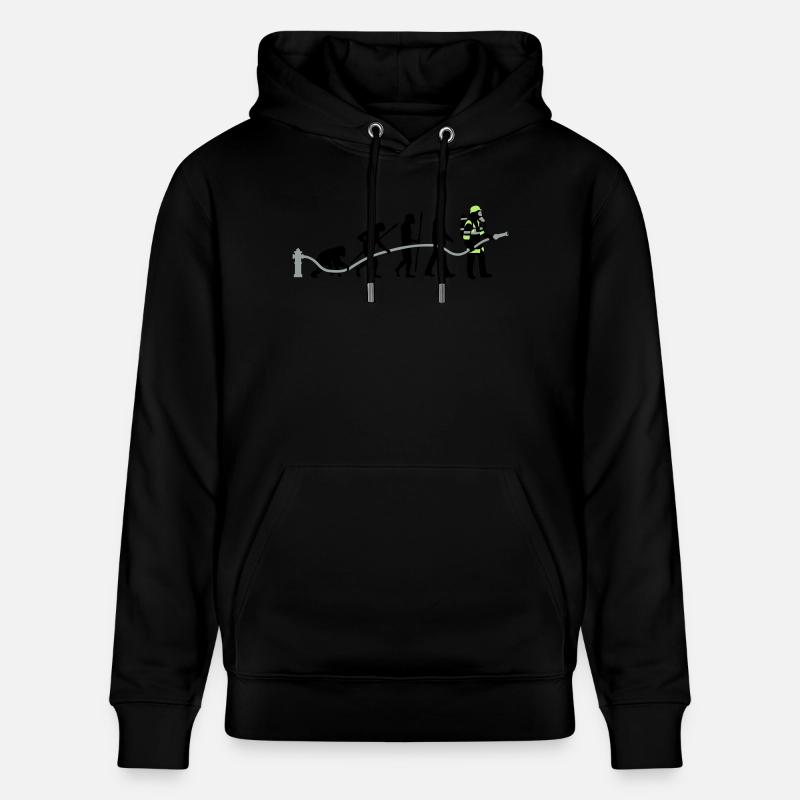 evolution_feuerwehrmann_032015_a_3c - Stanley/Stella Unisex Bio-Hoodie CRUISER  - Schwarz