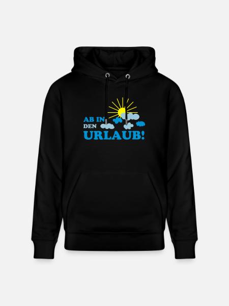 ab_in_den_urlaub - Stanley/Stella Unisex Bio-Hoodie CRUISER - Schwarz