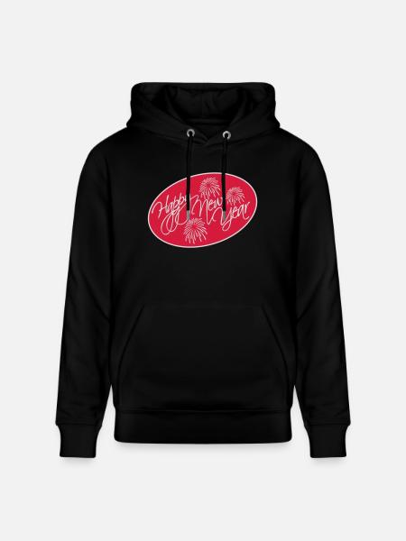 happy new year quote - Stanley/Stella CRUISER Unisex Organic Hoodie - black