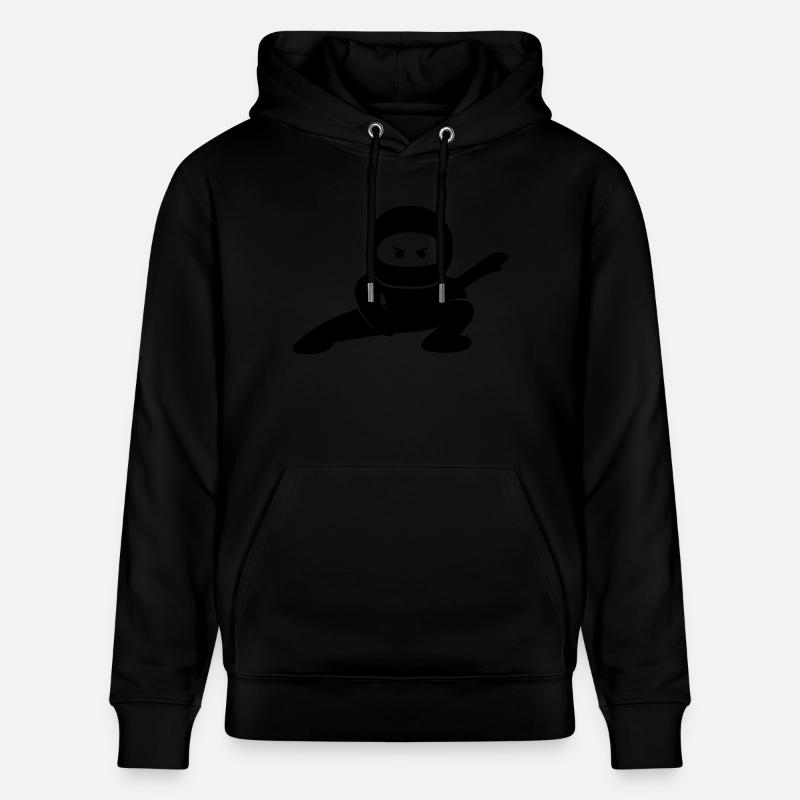 Bande dessinée Ninja - Sweat à capuche bio CRUISER Stanley/Stella Unisexe - noir