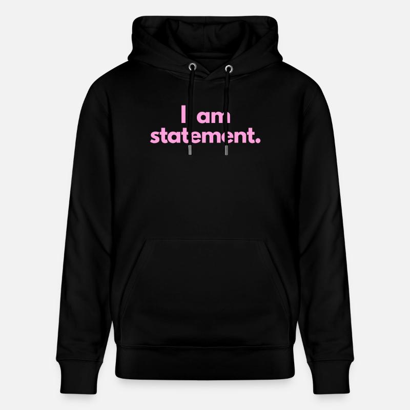 Déclaration txt rose - Sweat à capuche bio CRUISER Stanley/Stella Unisexe - noir