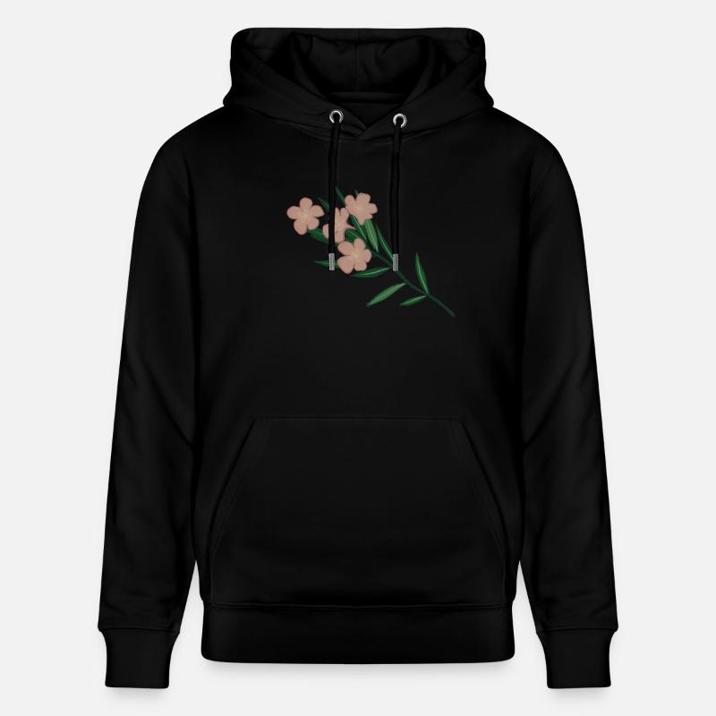 Branche de fleur de laurier-rose - Sweat à capuche bio CRUISER Stanley/Stella Unisexe - noir