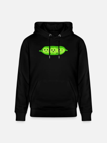 three_peas_in_a_pod - Stanley/Stella CRUISER Unisex Organic Hoodie - black