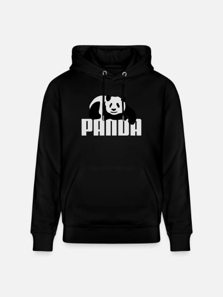 Pandabär - Stanley/Stella Unisex Bio-Hoodie CRUISER - Schwarz