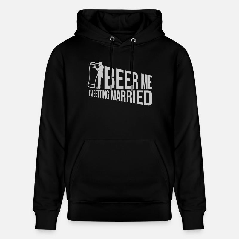 Beer Me Me marier - Sweat à capuche bio CRUISER Stanley/Stella Unisexe - noir