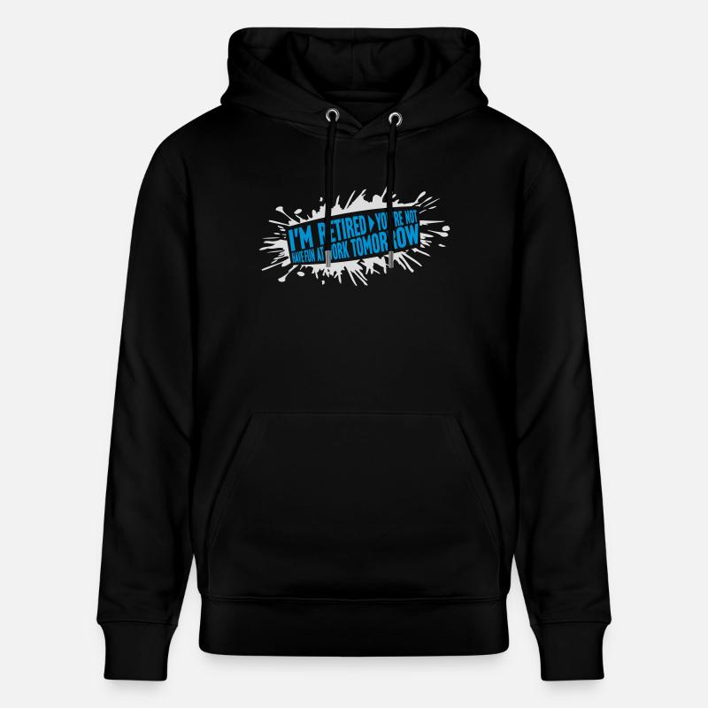 Amusez-vous au travail - Sweat à capuche bio CRUISER Stanley/Stella Unisexe - noir